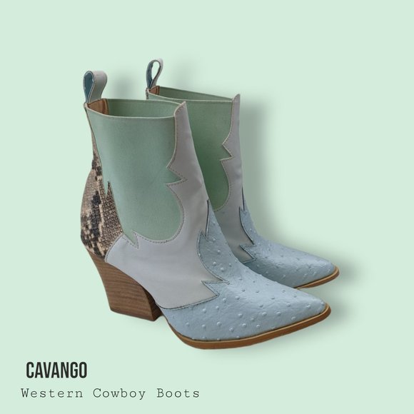 Canvango Shoes - Western Cowboy Ankle Boots Size 6